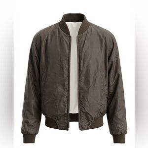 BUD BERMA MENS VINTAGE BROWN FLIGHT JACKET SIZE 40 REVERSIBLE